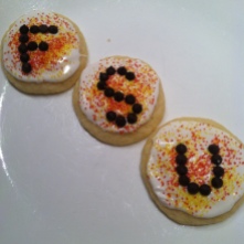 Homemade Sugar Cookies, decorated for our favorite team!