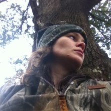 In the stand.