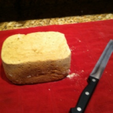 Gluten free bread loaf, homemade.